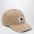 Canvas Cap aus Baumwoll-Canvas in Dusty Brown Stone Washed