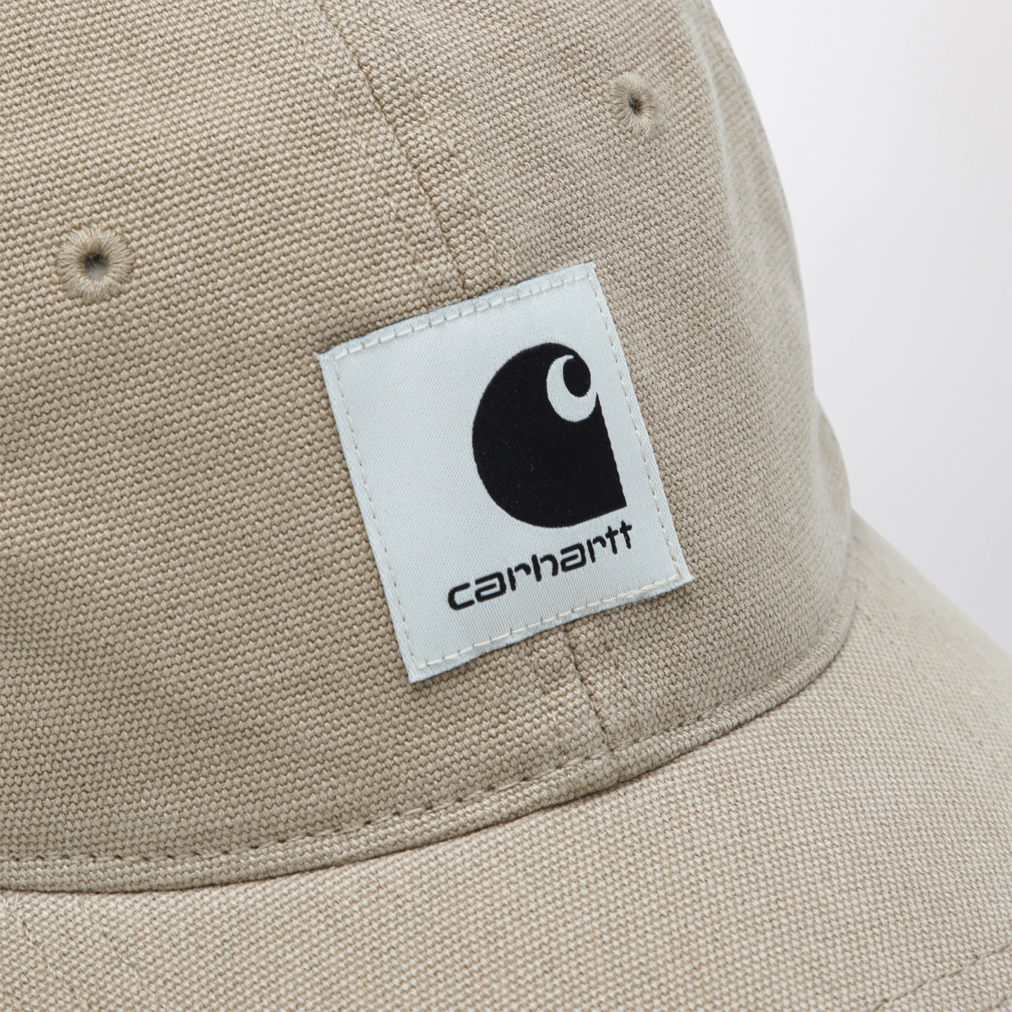 Canvas Cap aus Baumwoll-Canvas in Dusty Brown Stone Washed