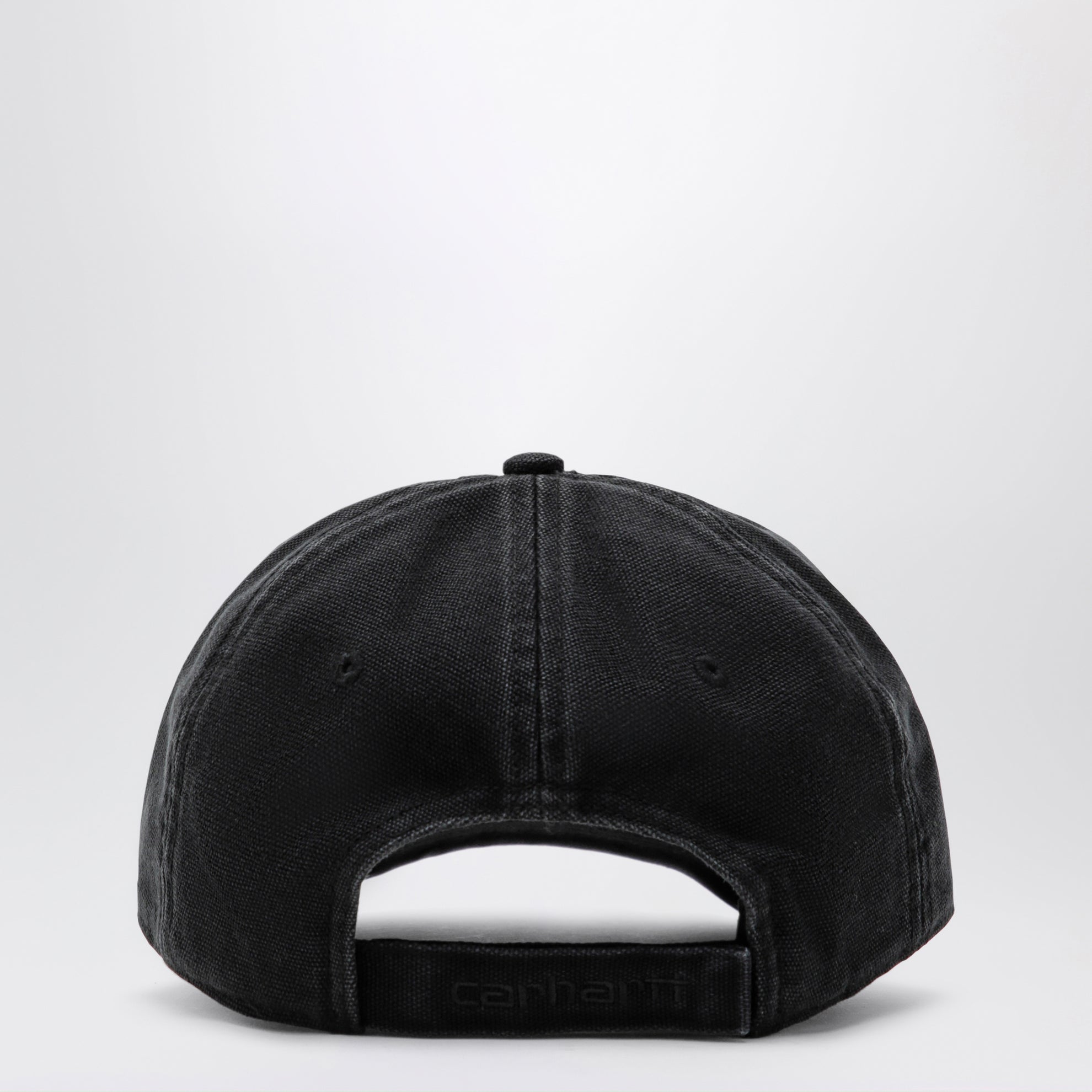 Canvas Cap aus Baumwoll-Canvas in Schwarz