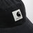 Canvas Cap aus Baumwoll-Canvas in Schwarz