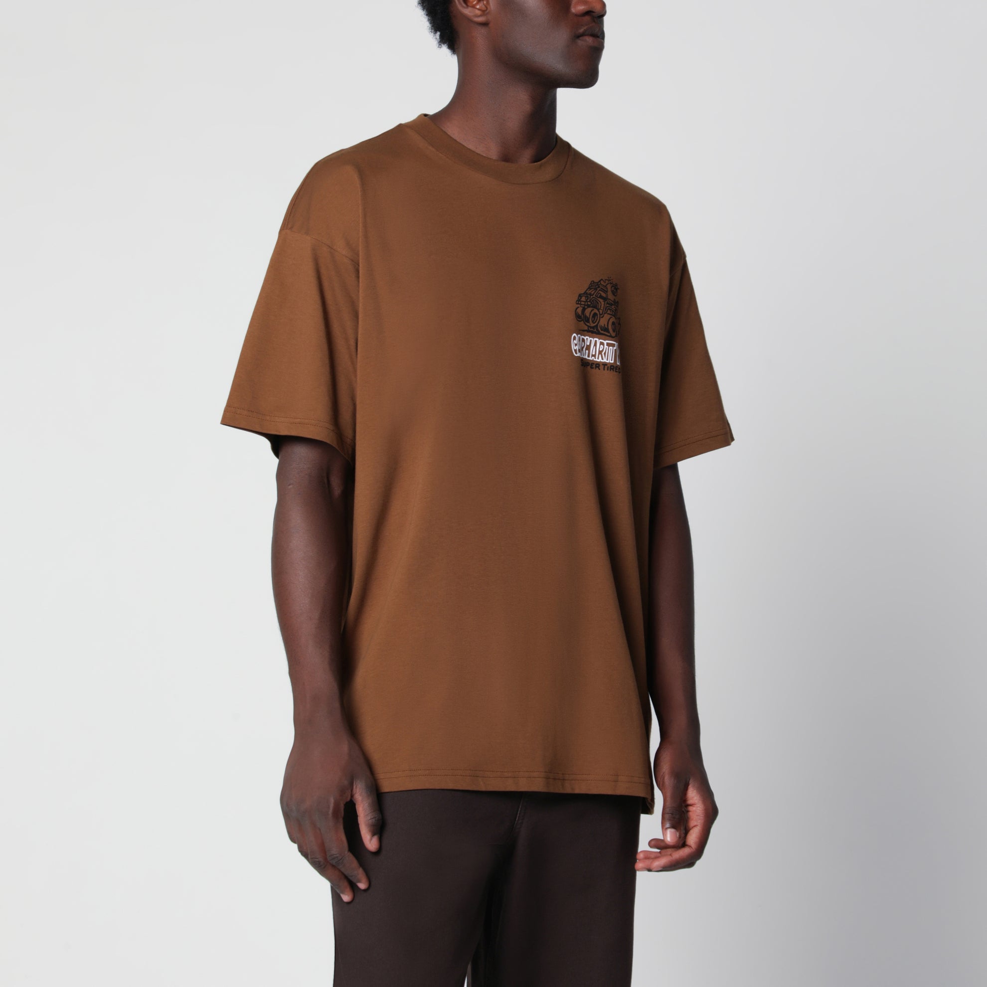 T-shirt Hot Rat en jersey de coton marron