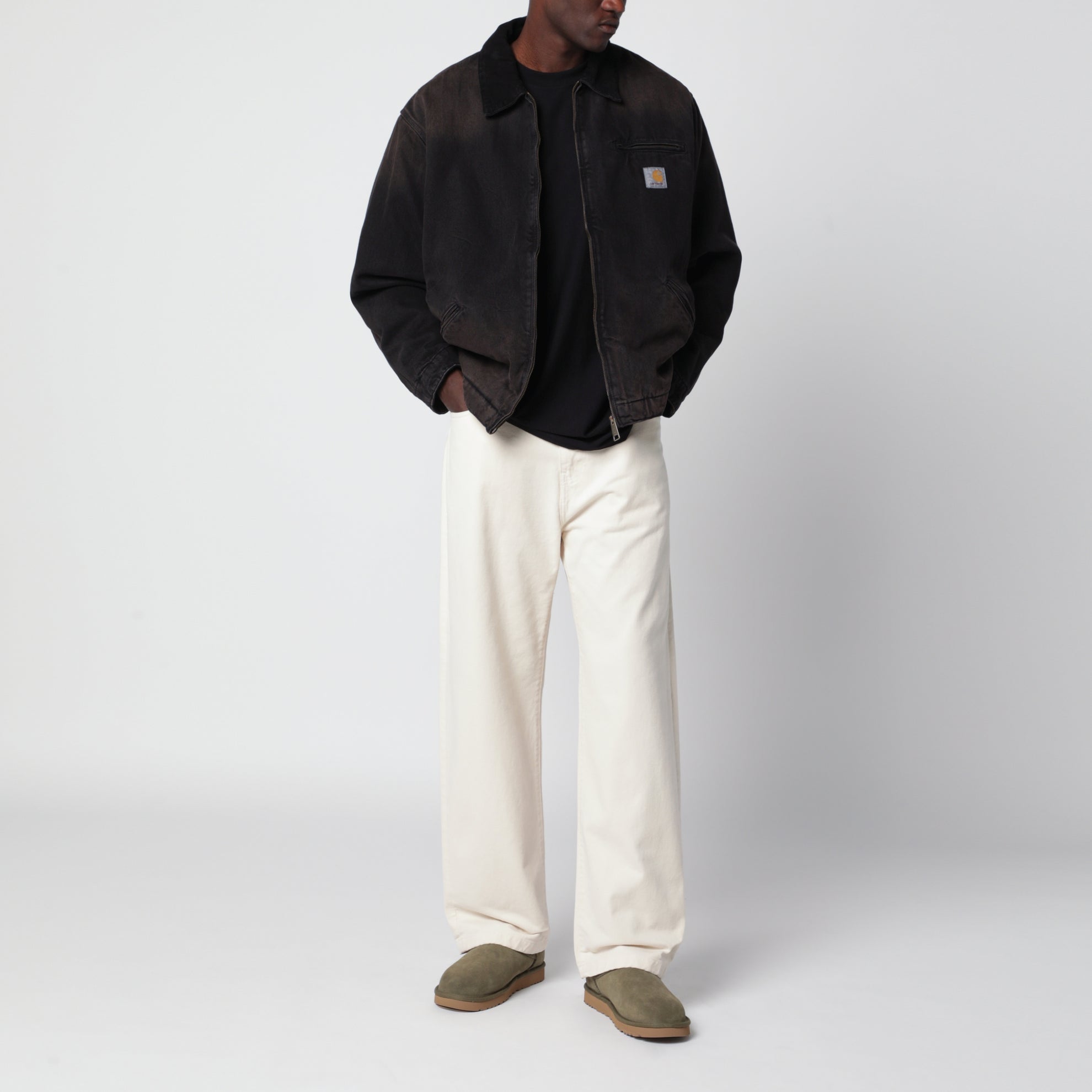 OG Detroit black cotton denim jacket
