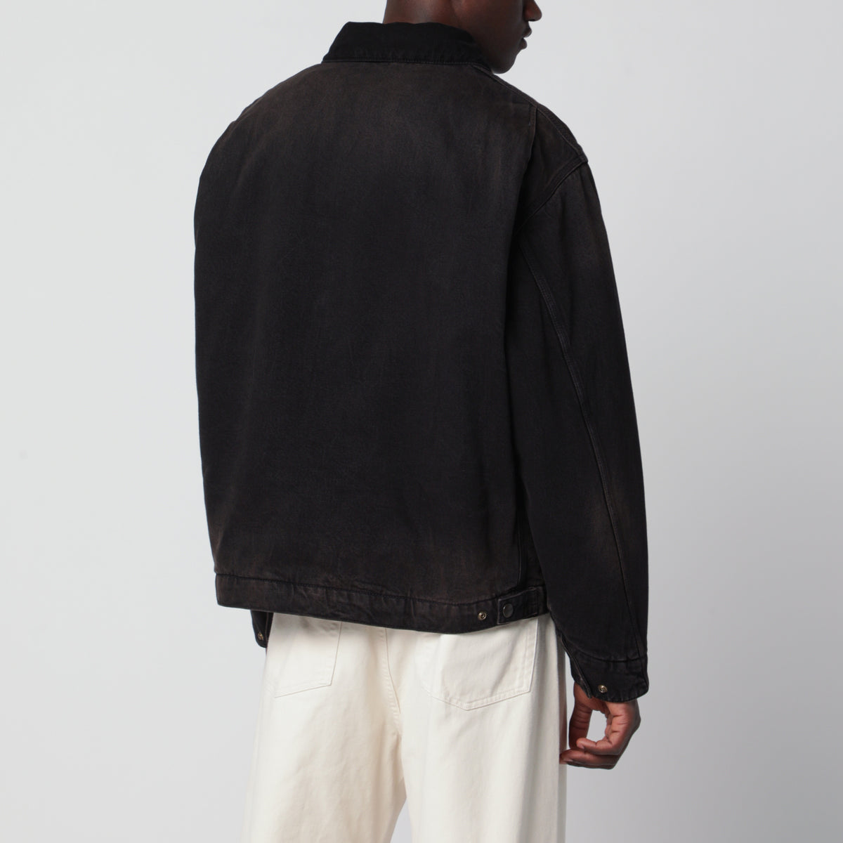 OG Detroit black cotton denim jacket