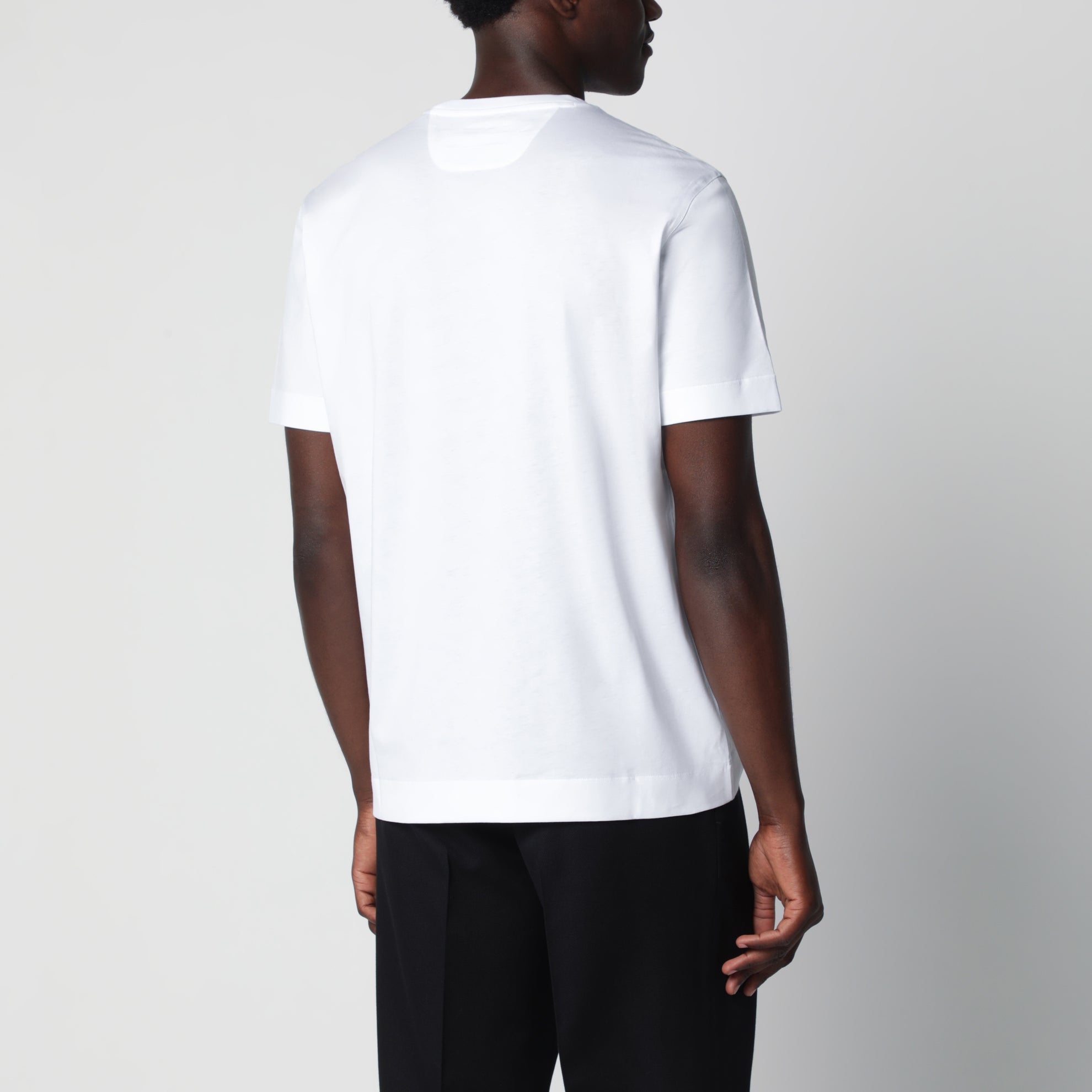 T-shirt blanc en coton