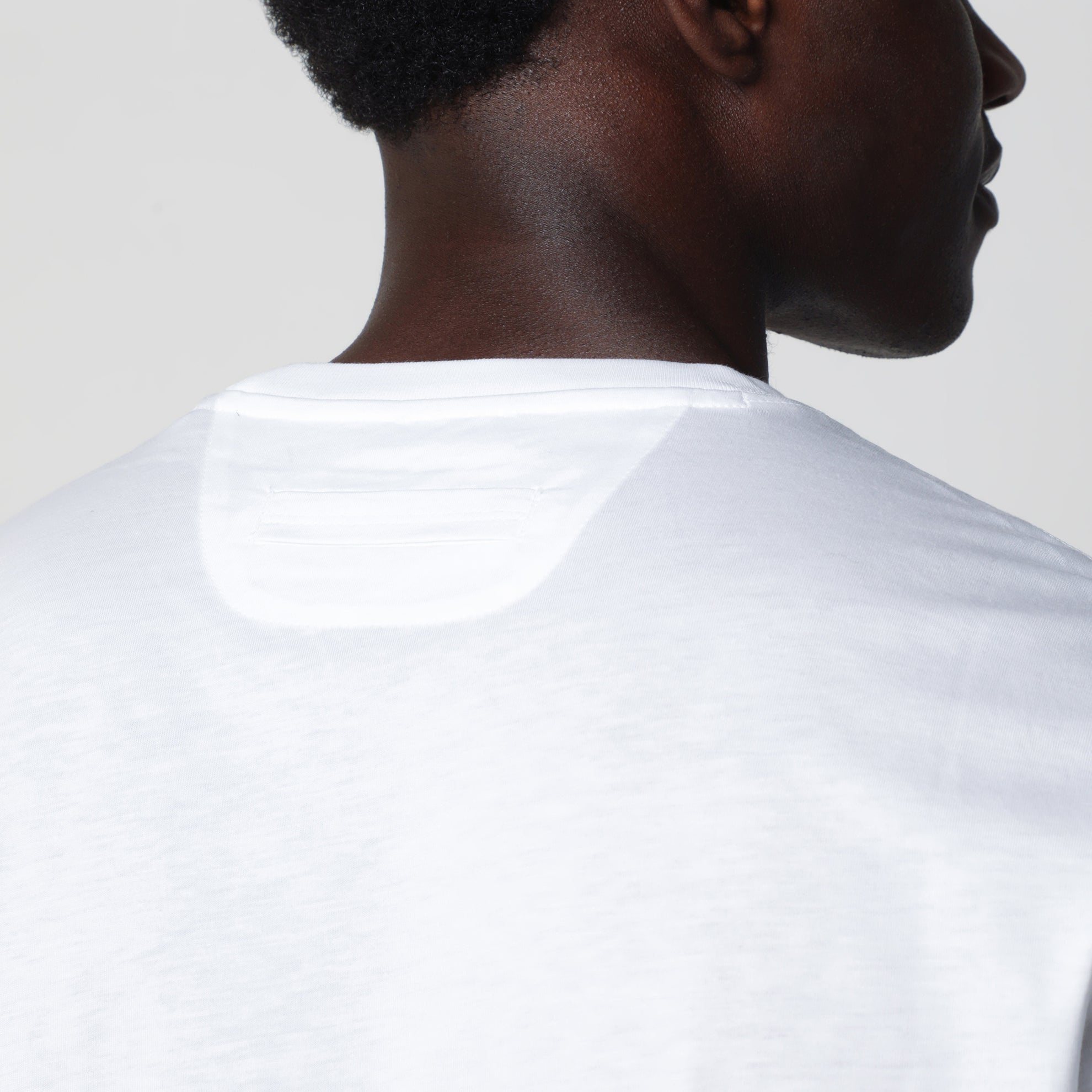 T-shirt blanc en coton