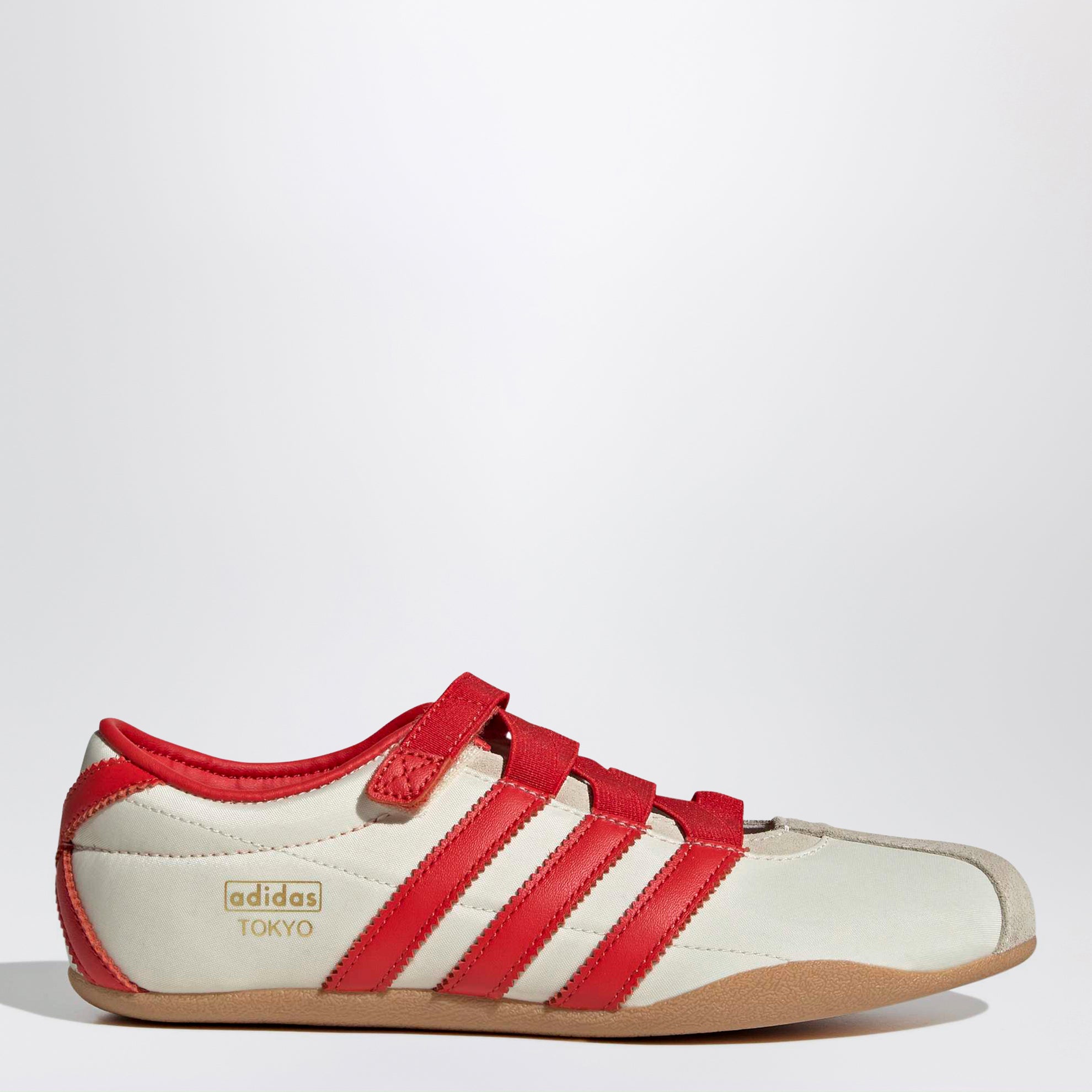 Tokyo Mary Jane Cream White/Red/Gold Metallic