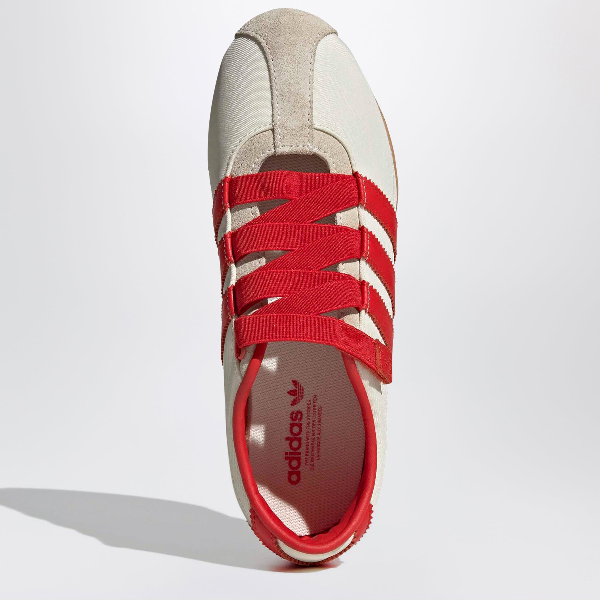 Tokyo Mary Jane Cream White/Red/Gold Metallic