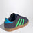 Baskets Gazelle bleu/vert avec lacets élastiques