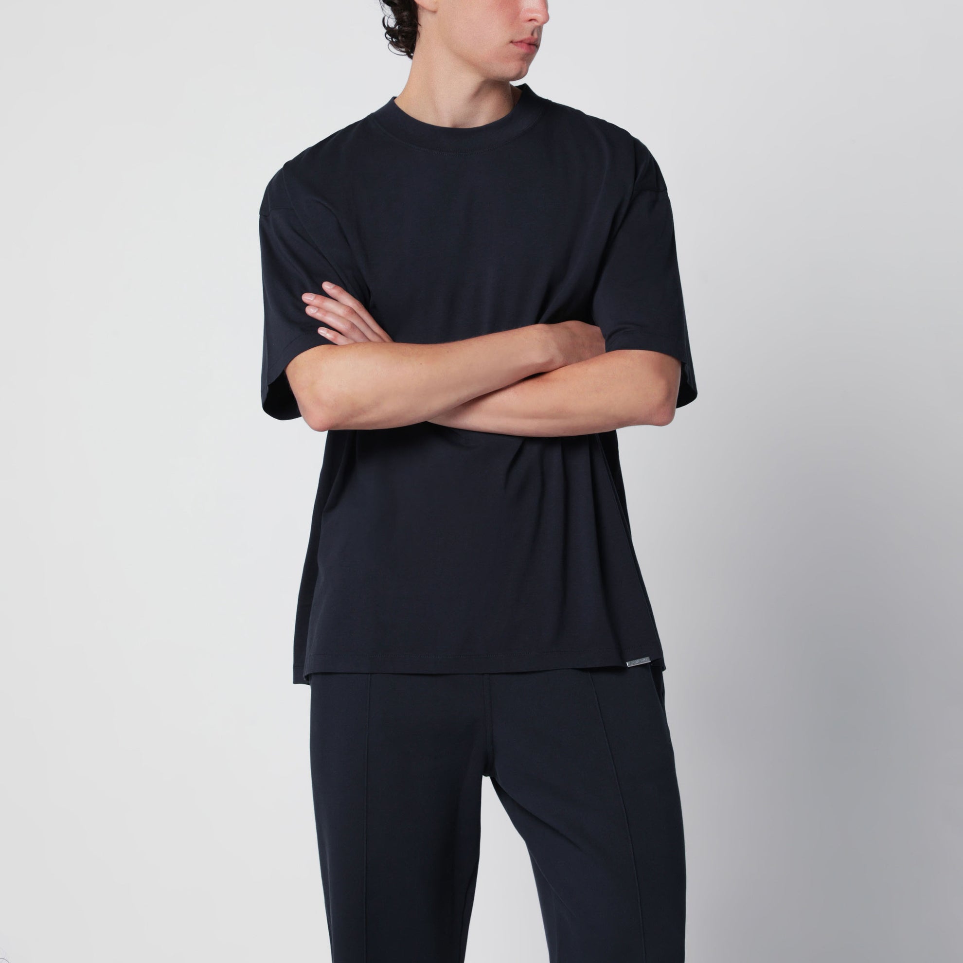 T-shirt a maniche corte blu notte