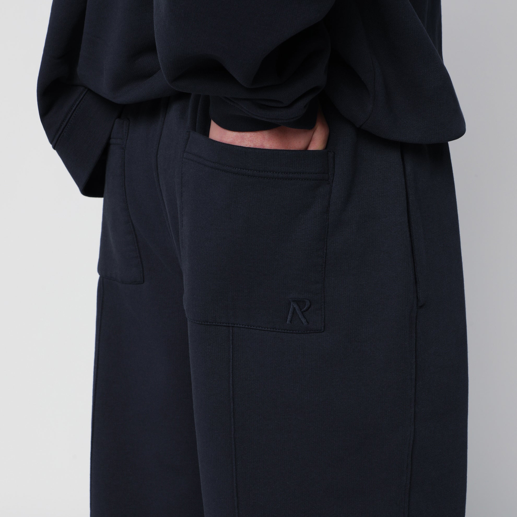 Pantaloni jogging blu notte in cotone