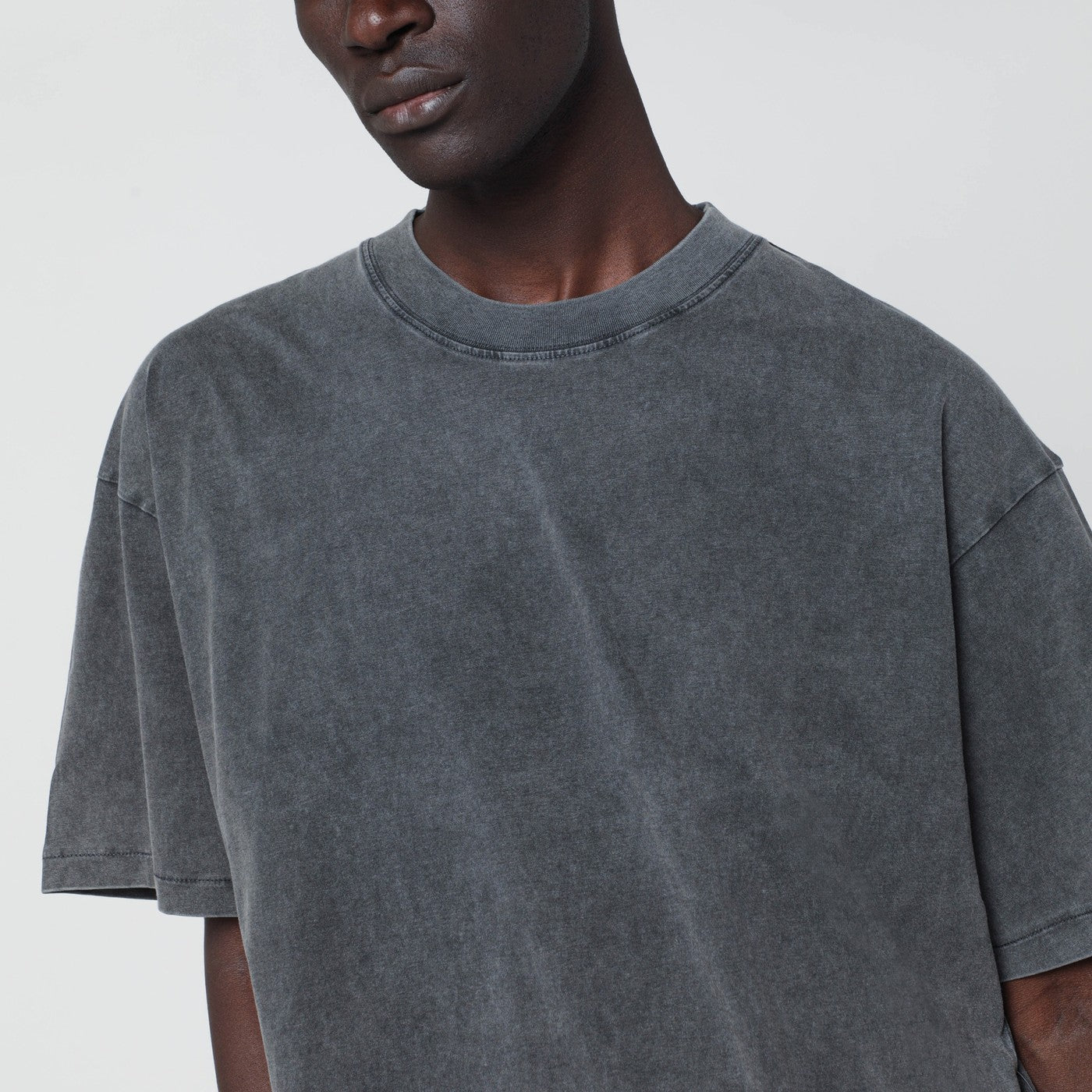 Vintage gray crew neck T-shirt