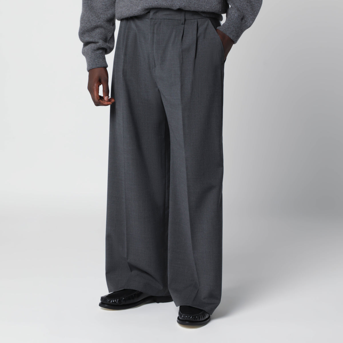 Dunkelgraue Inno Hose aus Wollmischung