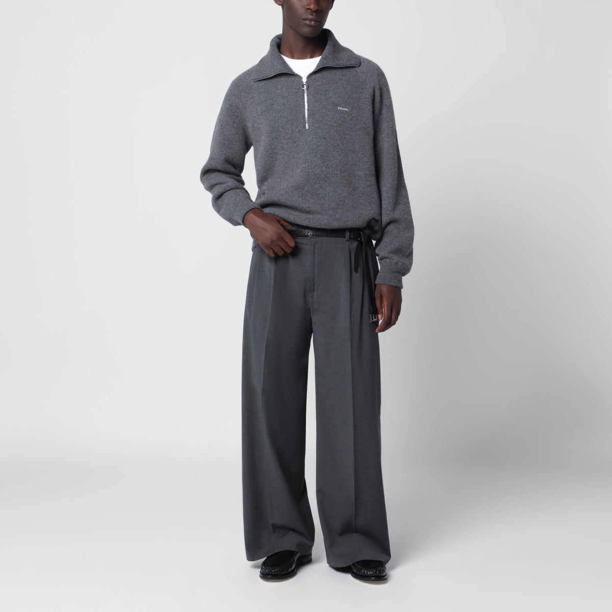 Dunkelgraue Inno Hose aus Wollmischung