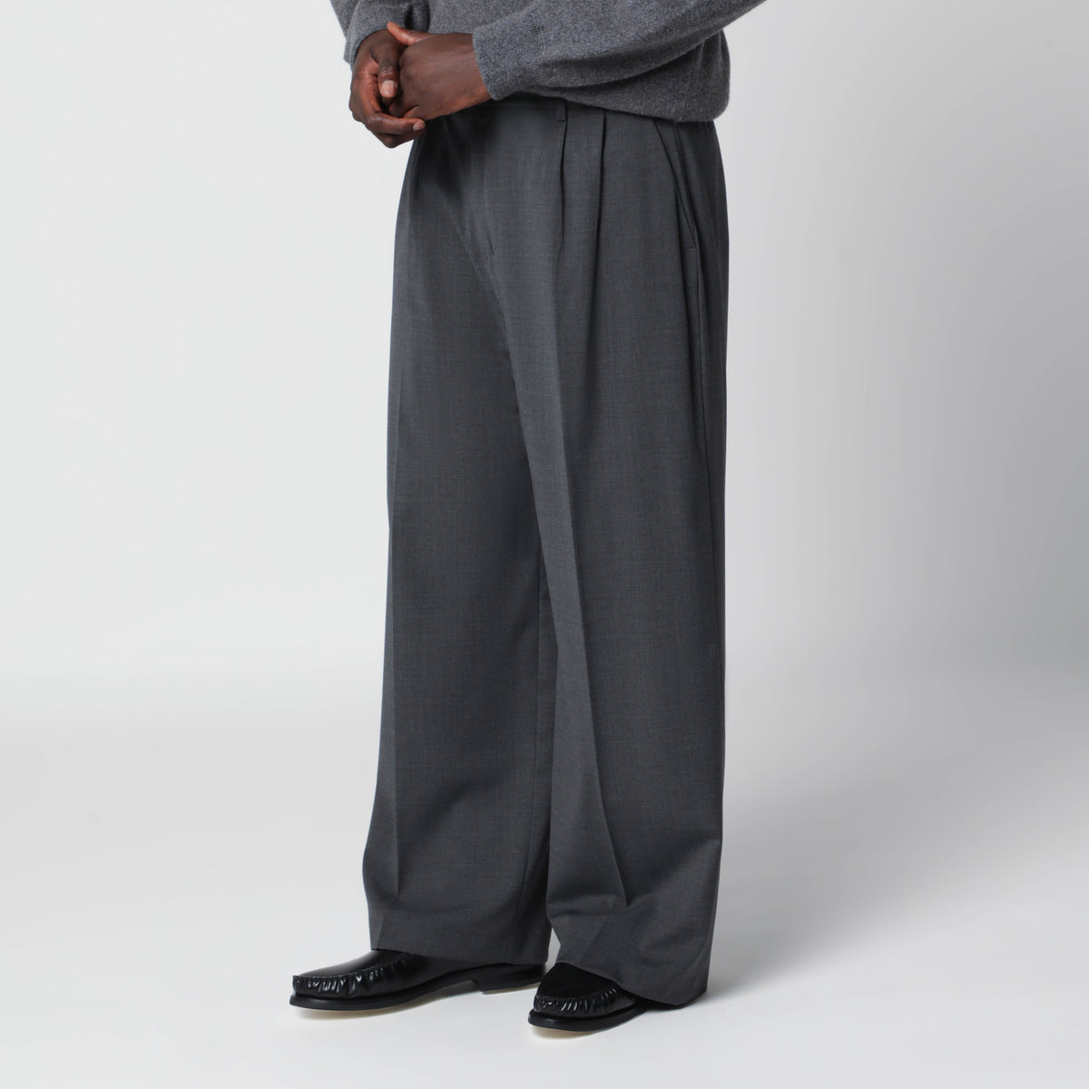 Dunkelgraue Inno Hose aus Wollmischung