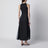 Abito Iraka in twill di seta nero