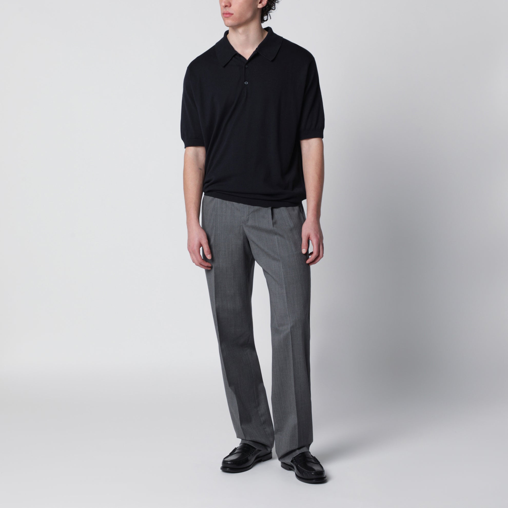 Polo Isis blu navy in cotone