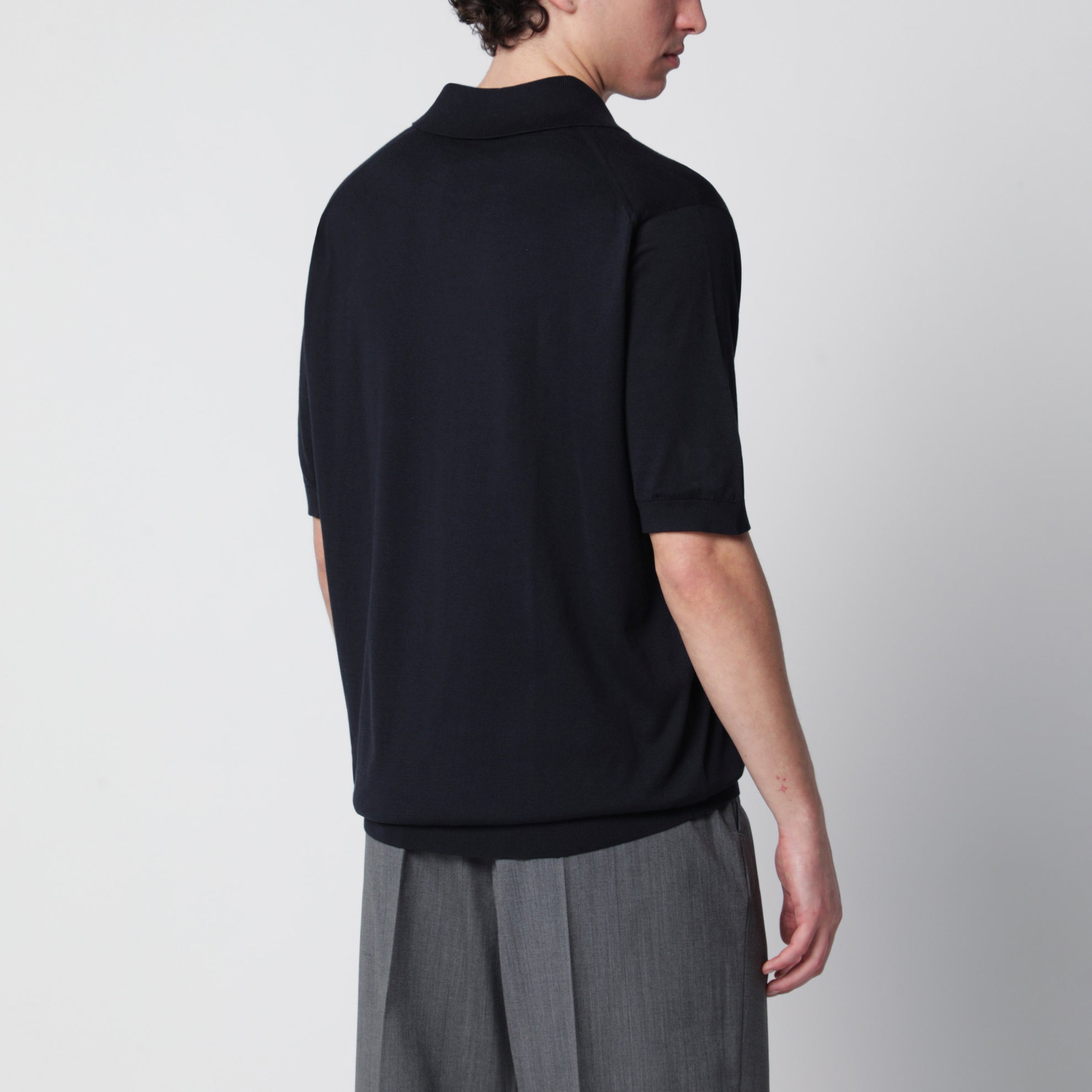Polo Isis blu navy in cotone