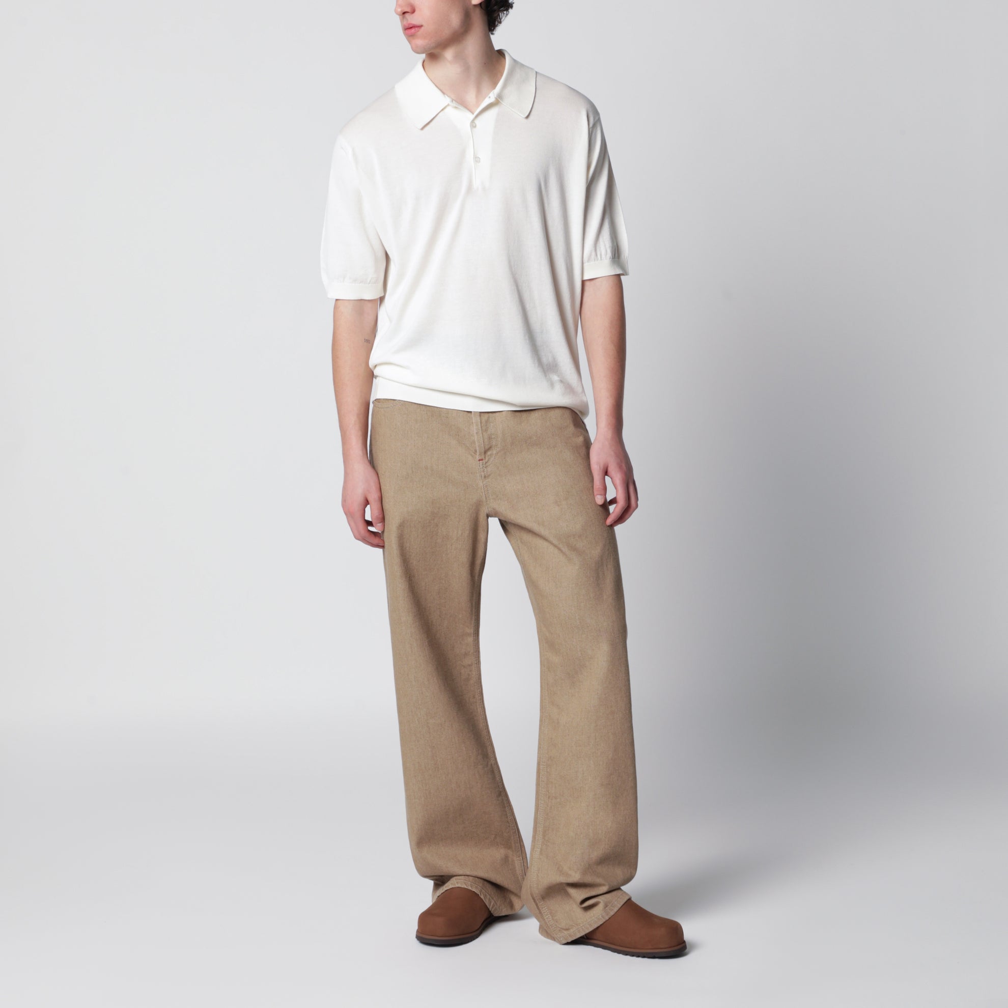 Polo Isis bianca in cotone