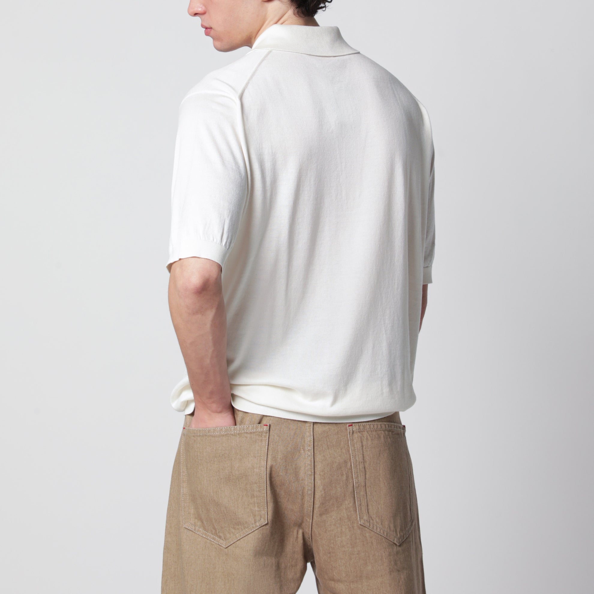 Polo Isis bianca in cotone