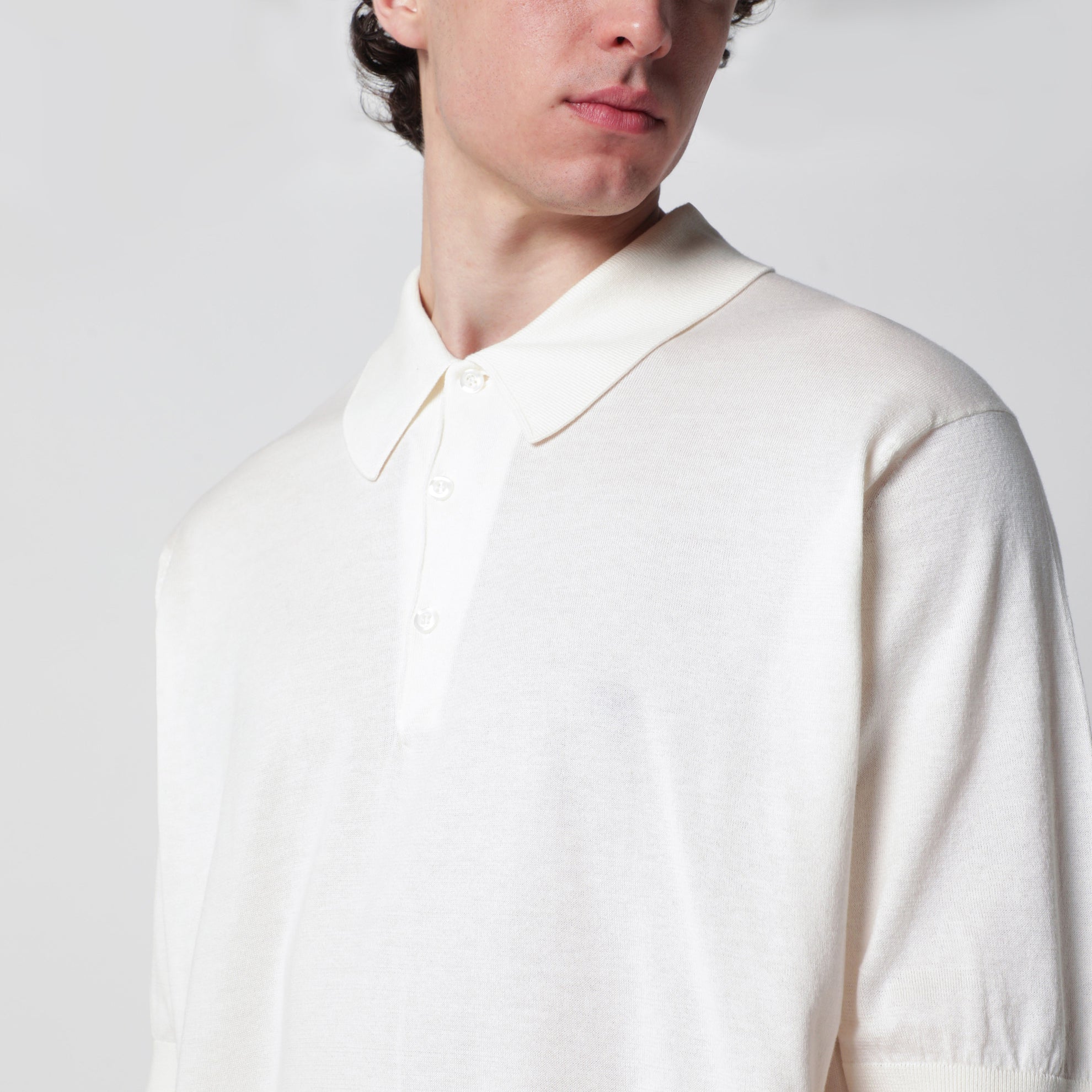 Polo Isis bianca in cotone