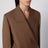 Brown wool double-breasted jacket