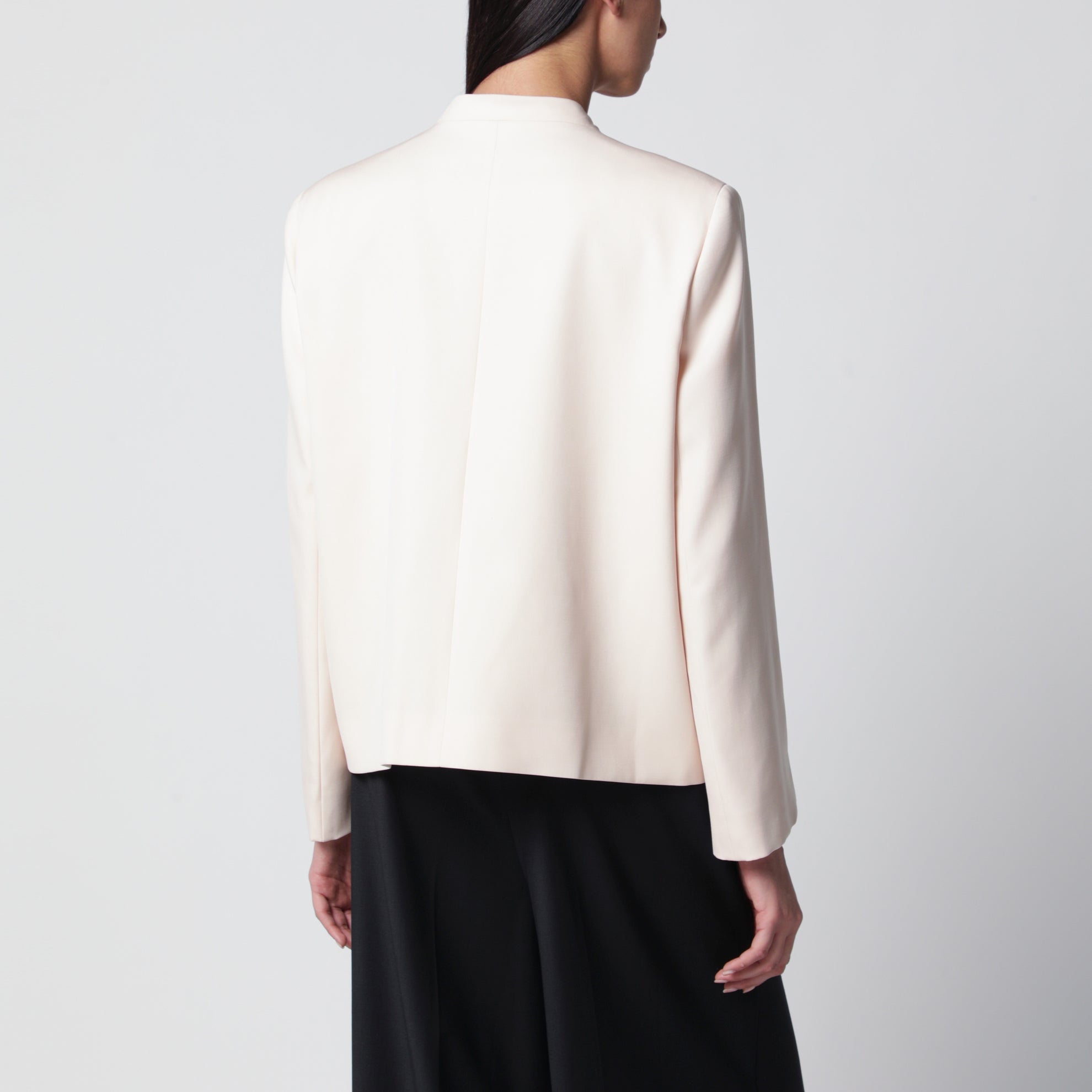 Blazer in lana color toile
