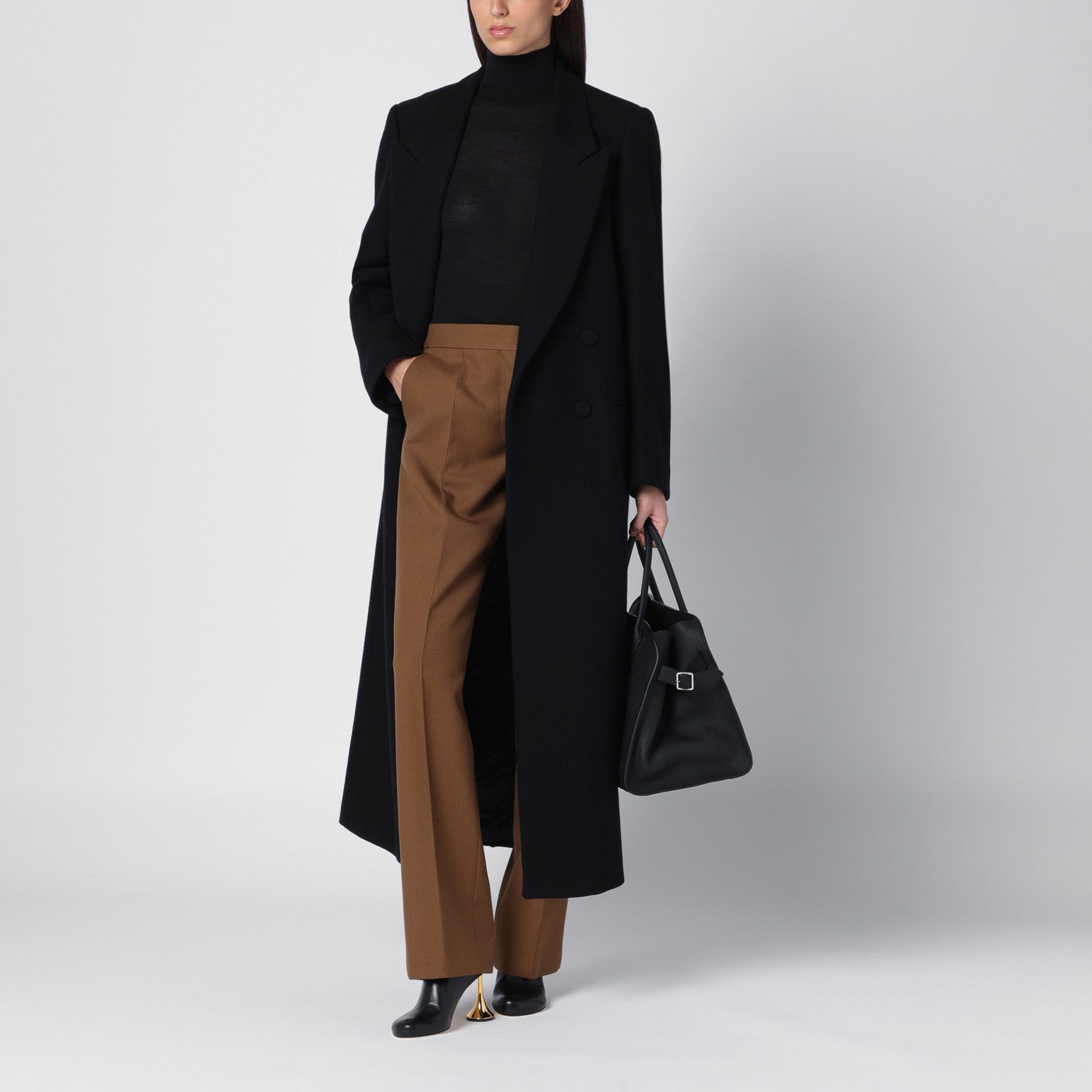 Brown wool trousers