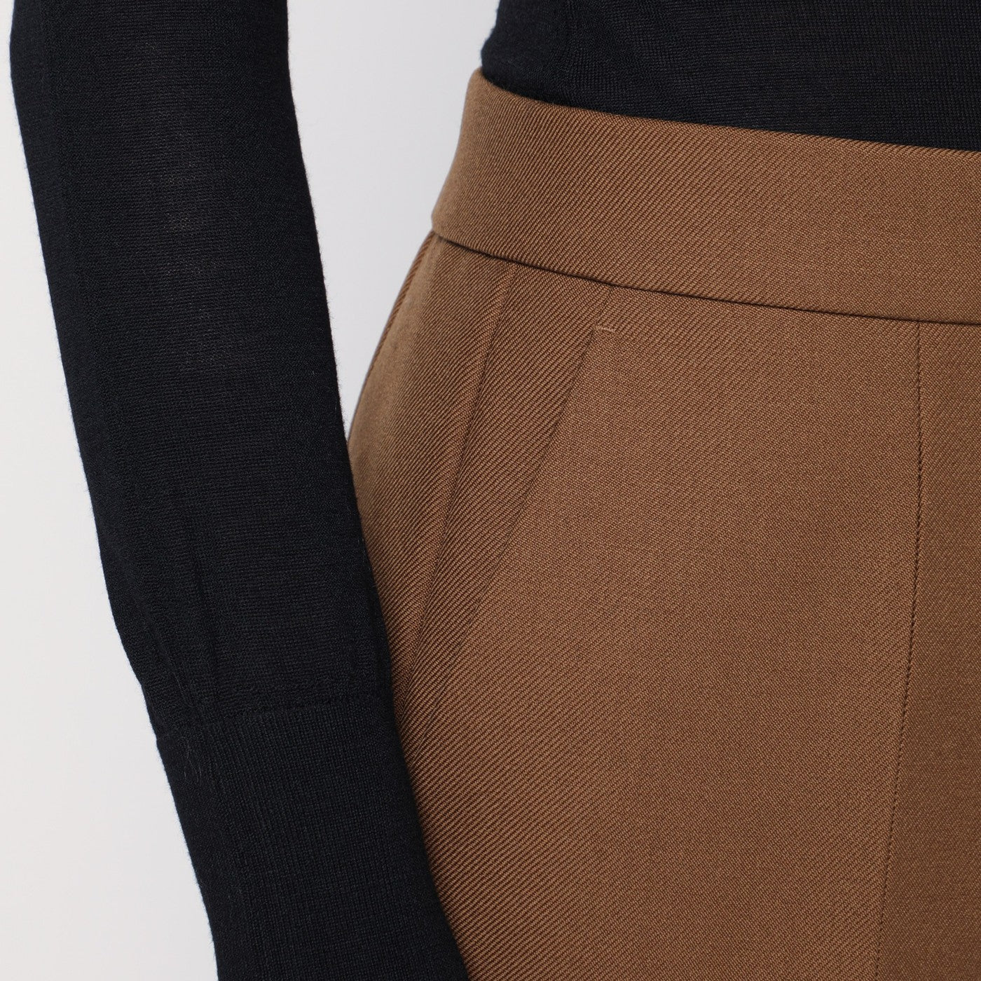 Brown wool trousers