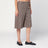 Brown check wool bermuda shorts
