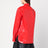 Shiny linen shirt with red tie