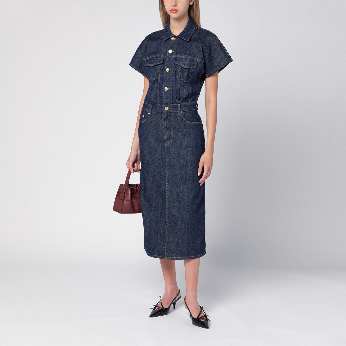 organic denim dress The Daisy Cotton Denim Dress