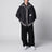 Pantaloni paracadute in ripstop di cotone neri