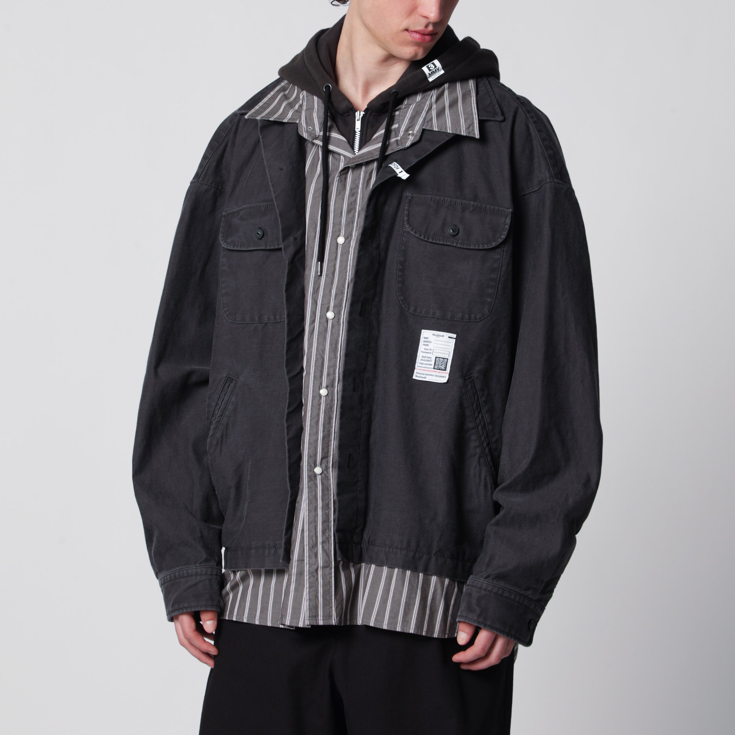 Maison MIHARA YASUHIRO Three-layer cotton shirt | TheDoubleF