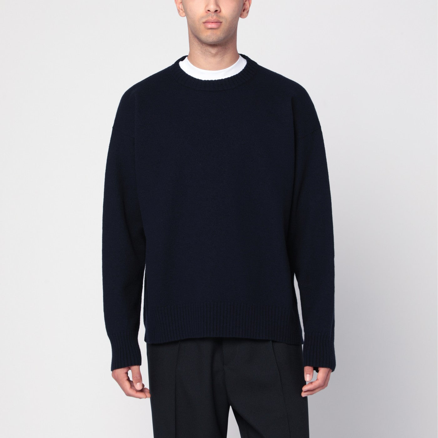 Mitternachtsblaues Baumwoll-T-Shirt
