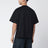 Black boxy T-shirt with logo