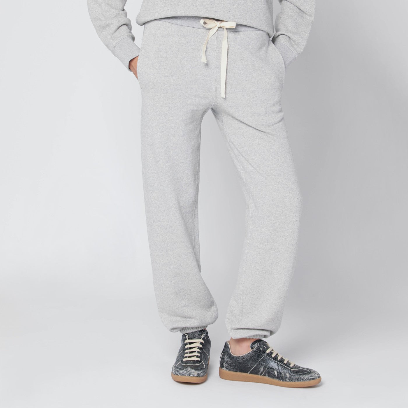 Pantalon de jogging gris clair