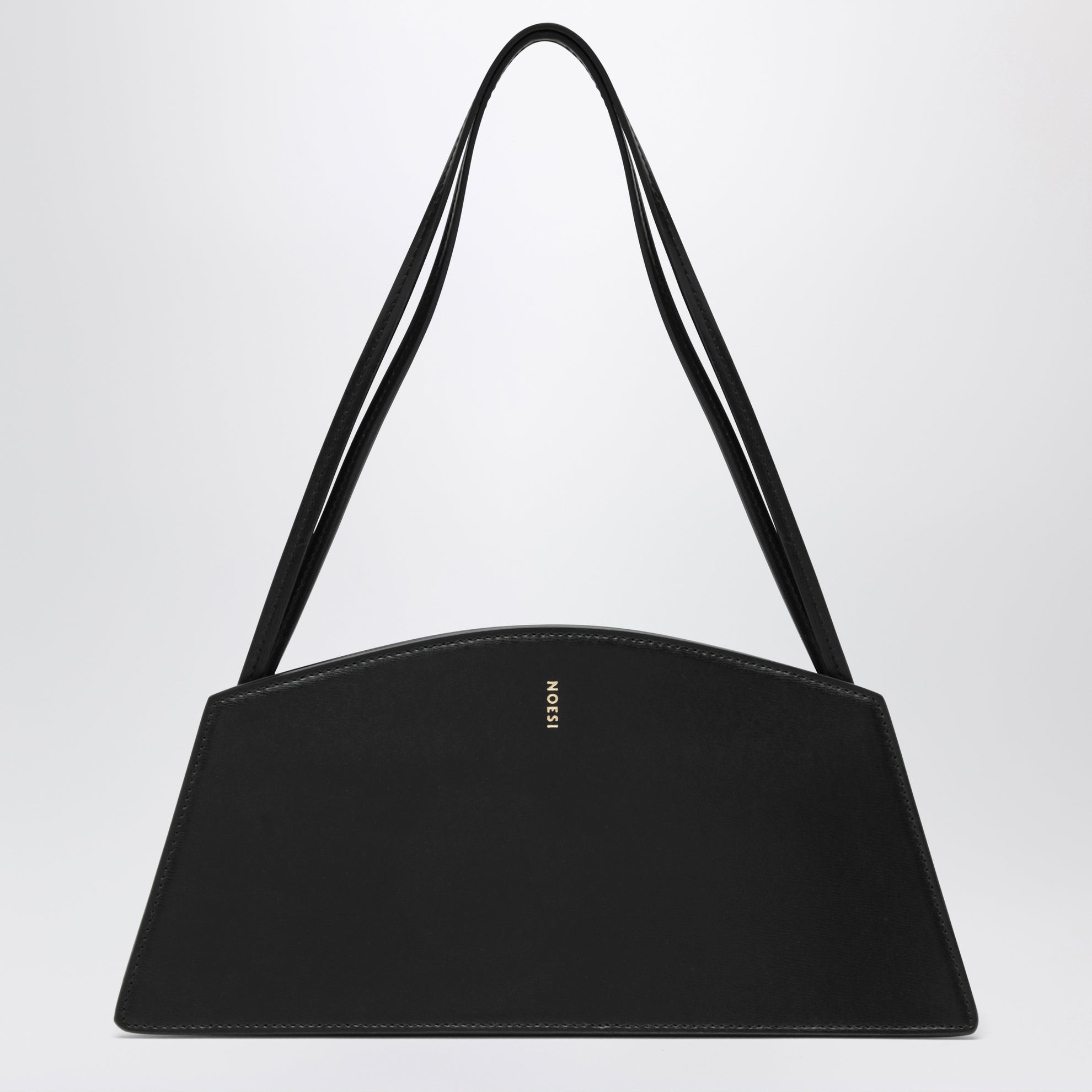 Borsa Jade nera in pelle liscia