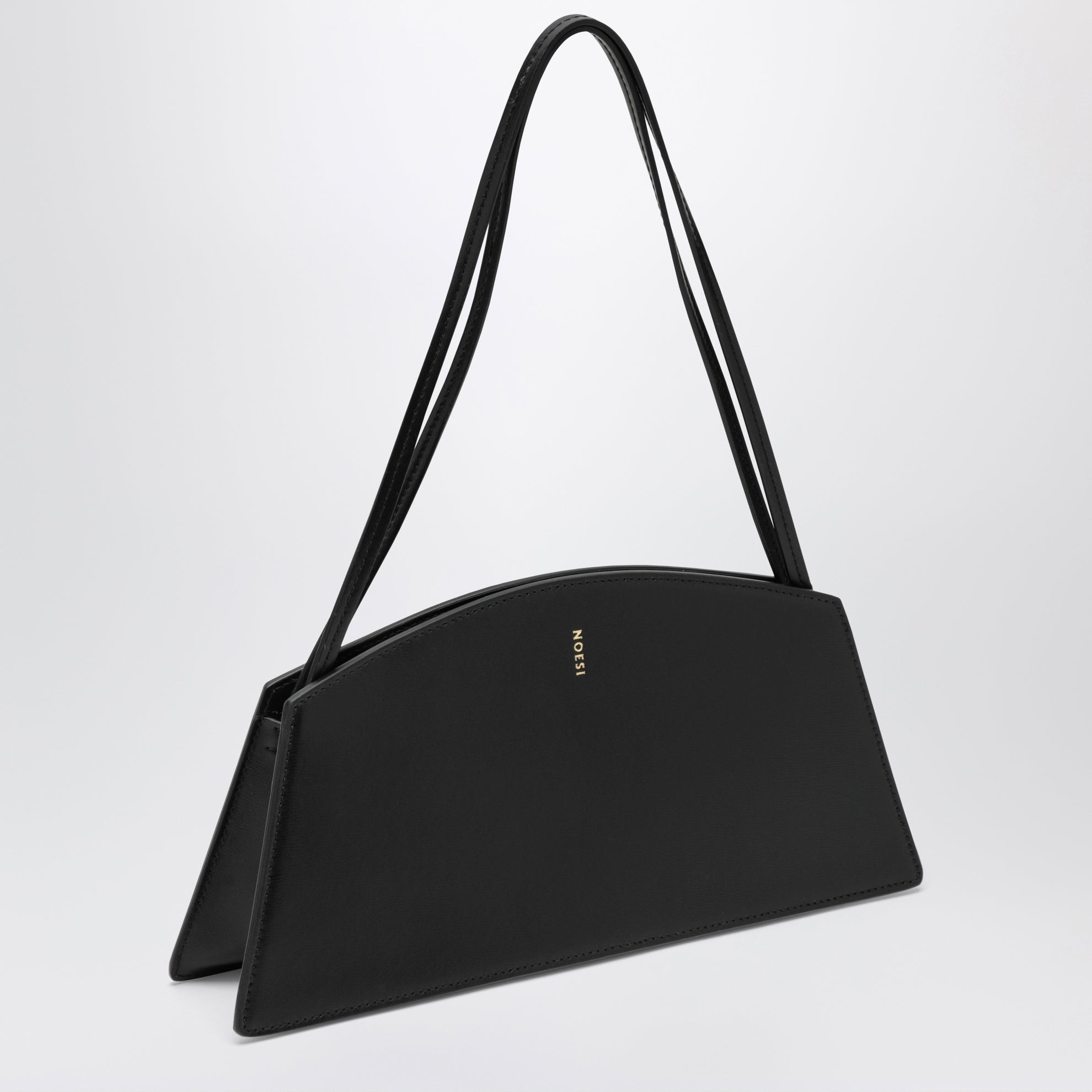 Borsa Jade nera in pelle liscia