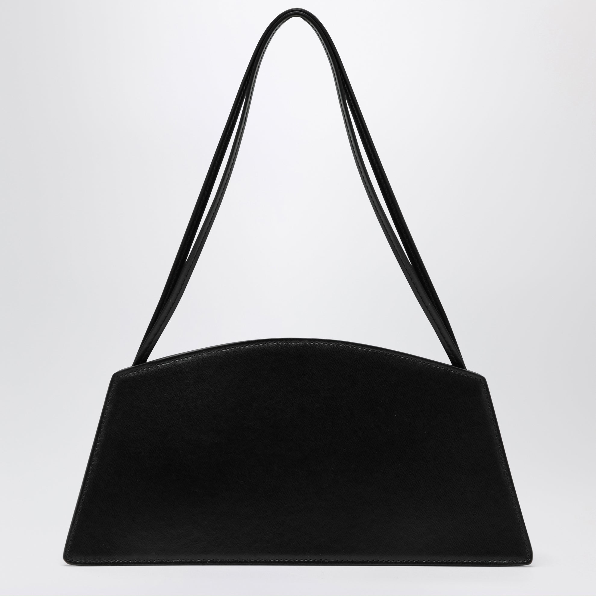 Borsa Jade nera in pelle liscia