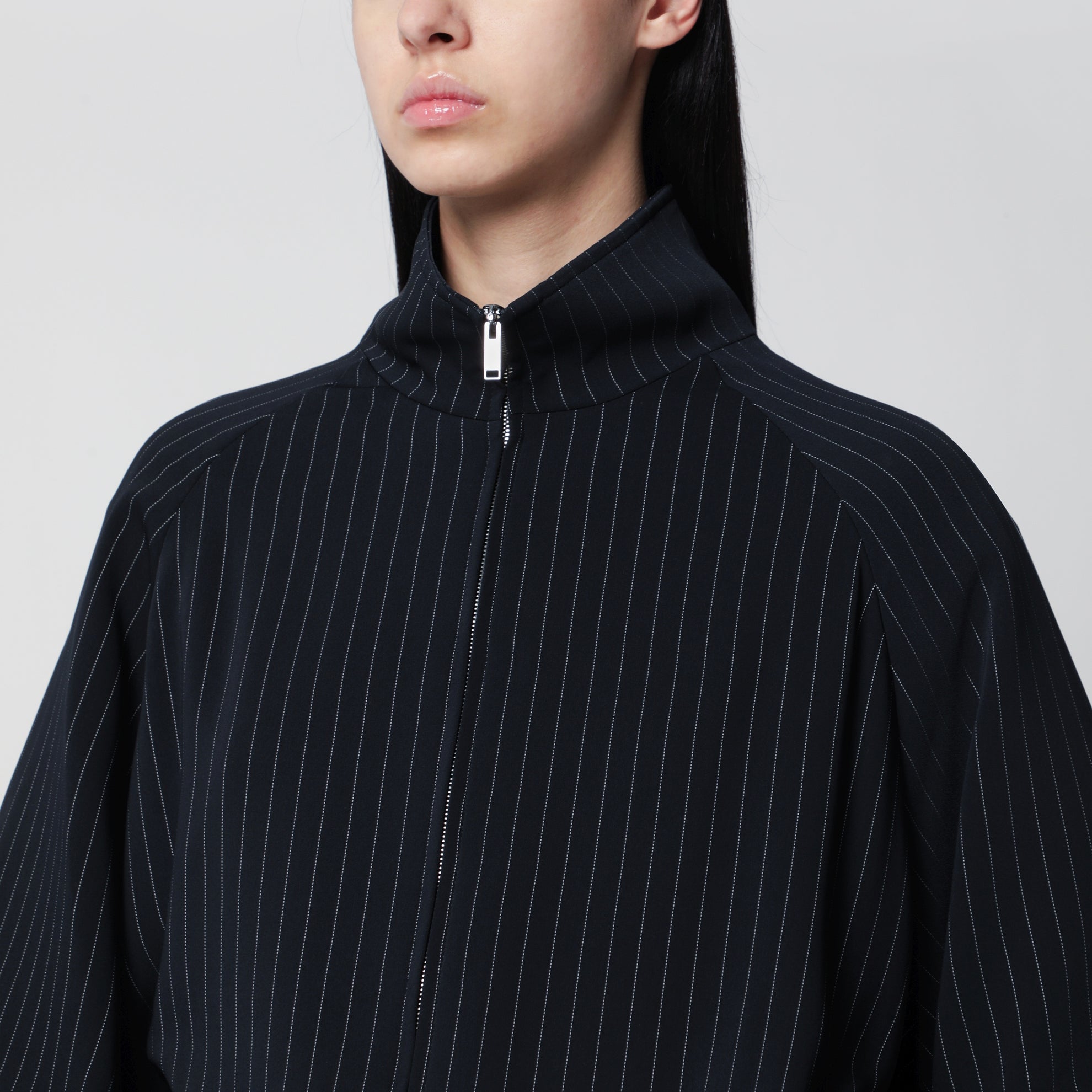 Veste de survêtement Baxter à rayures marine/blanc