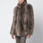 Beige shaded faux fur-effect jacket