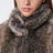 Beige shaded faux fur-effect jacket