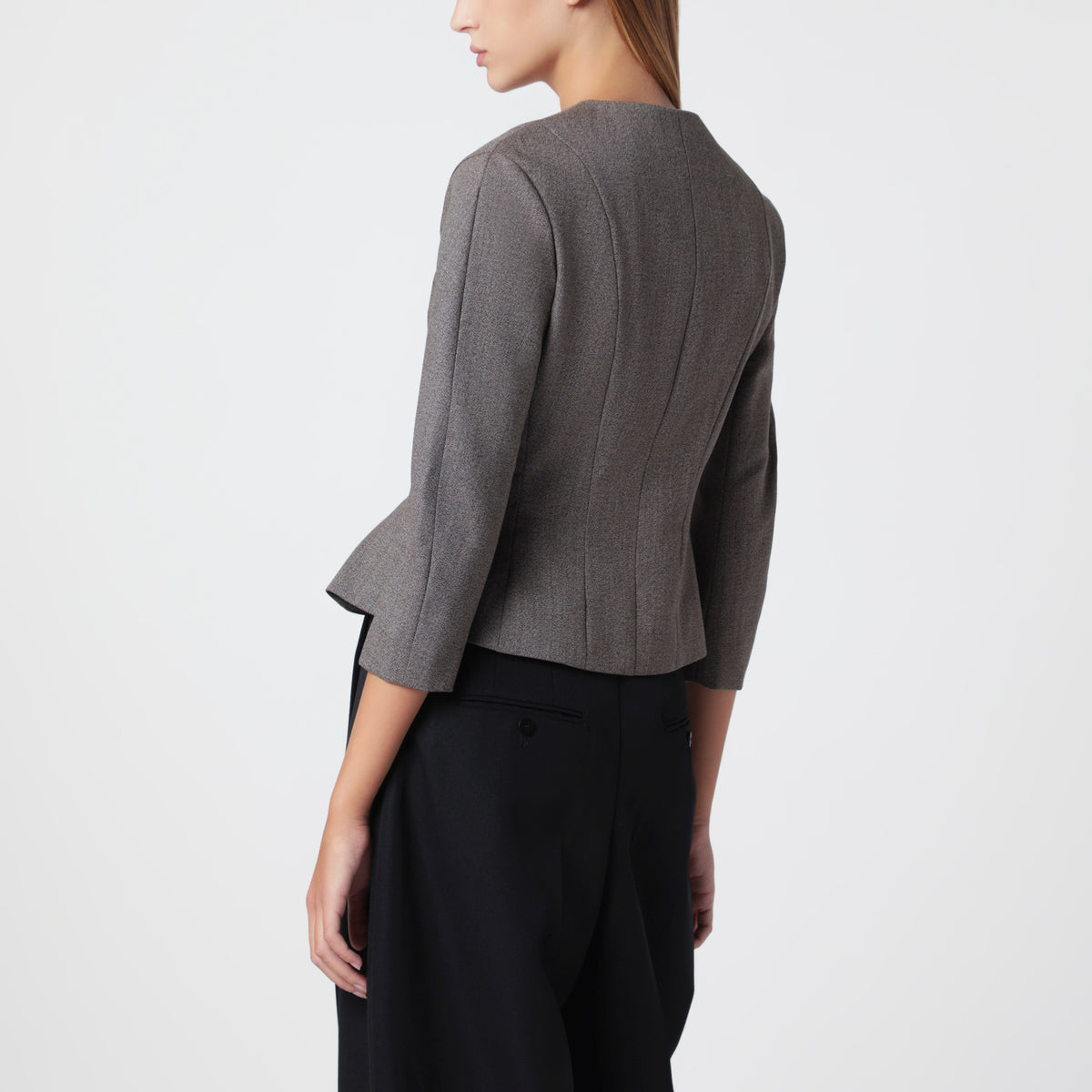 Veste Palmier marron en laine