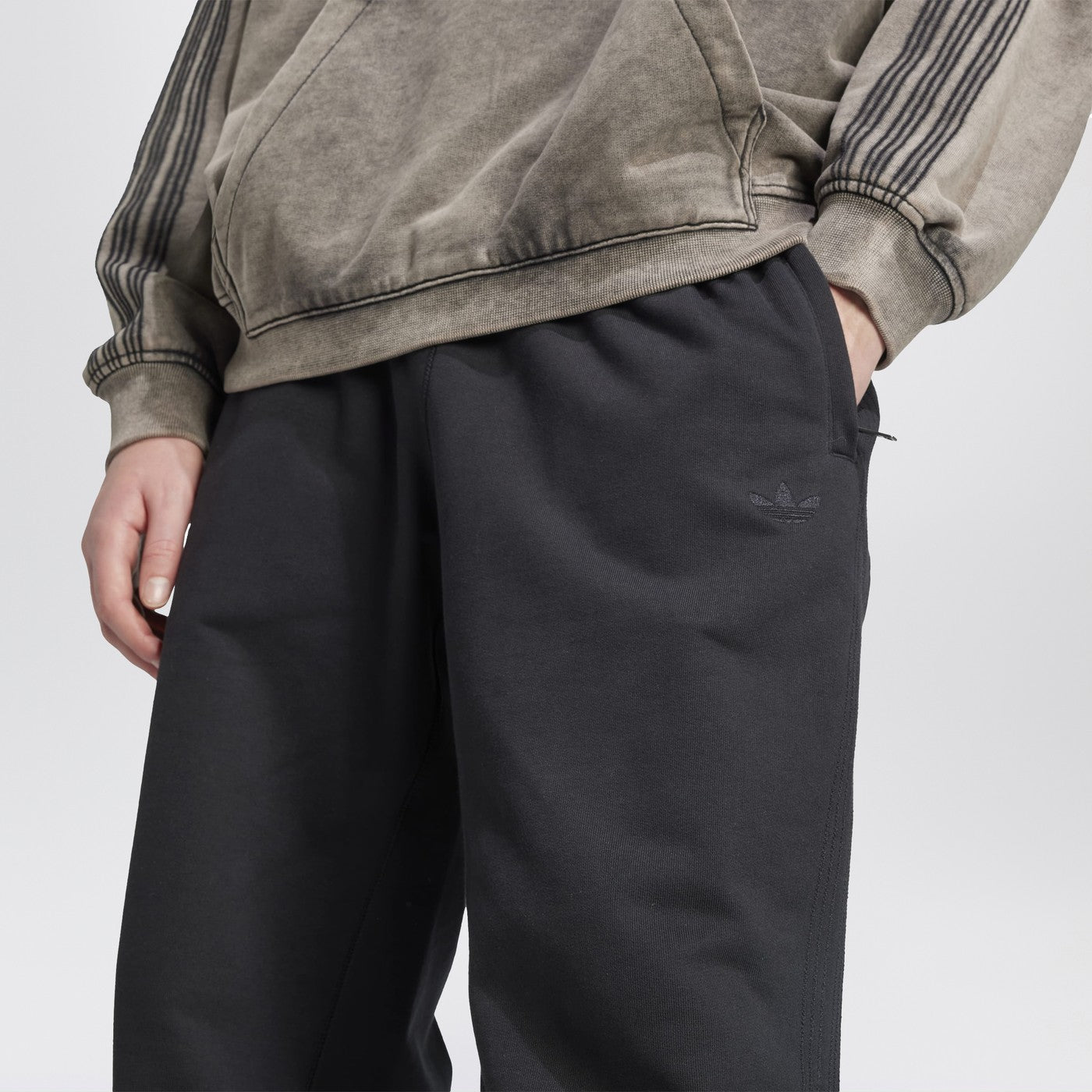 Black cotton jogger pants