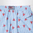 Short de bain Jean bleu clair avec imprimé crabes