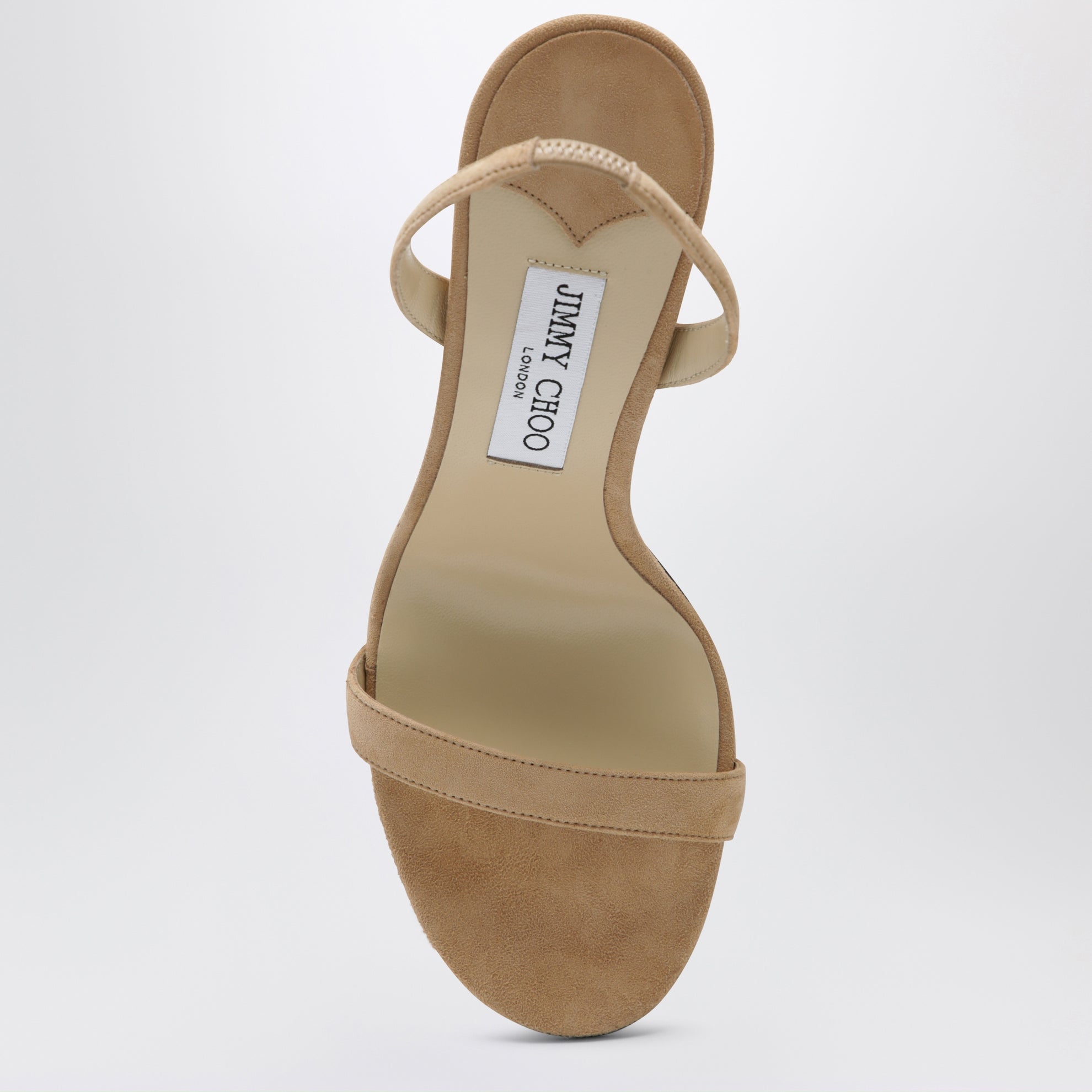 Jenn 100 beige suede sandals
