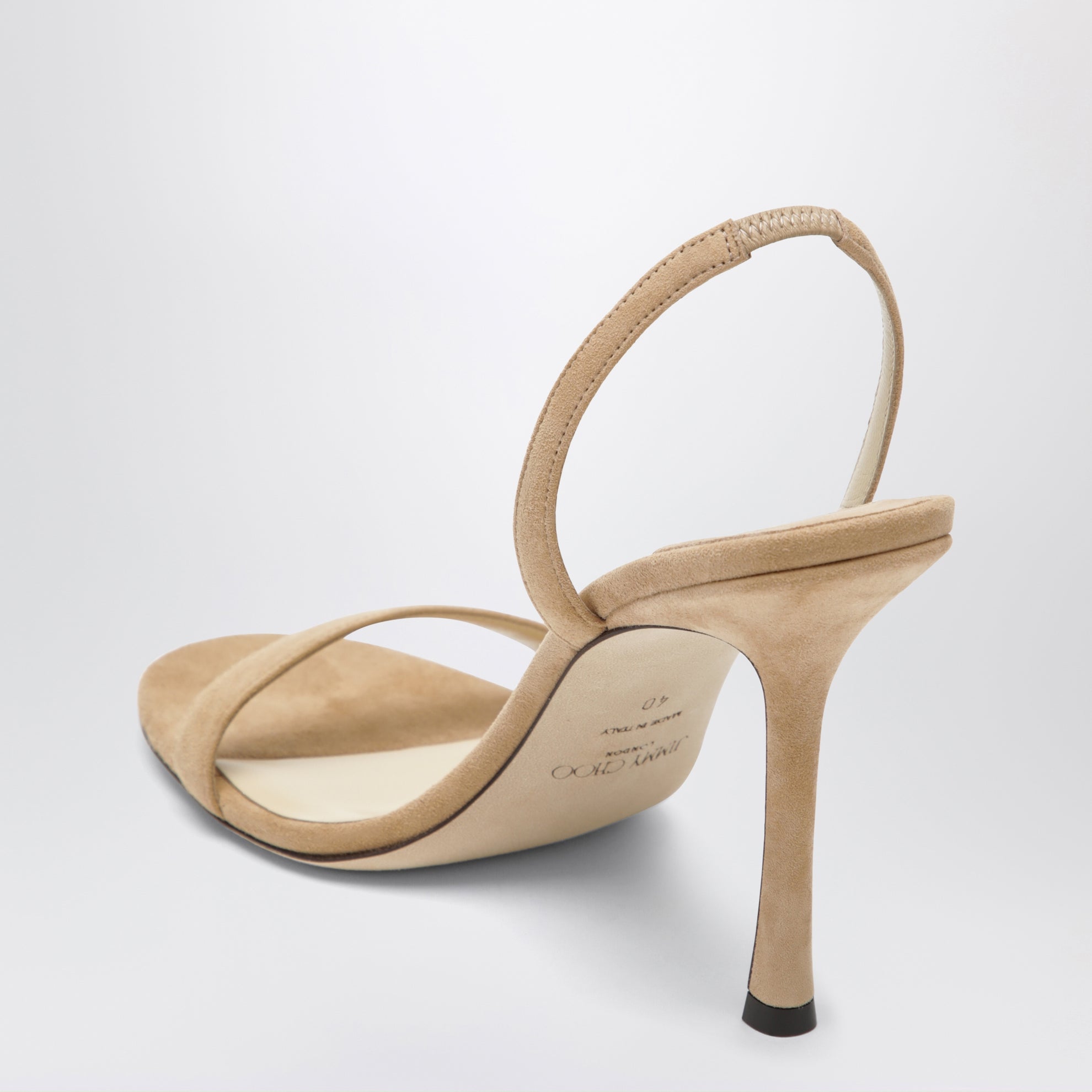 Jenn 100 beige suede sandals