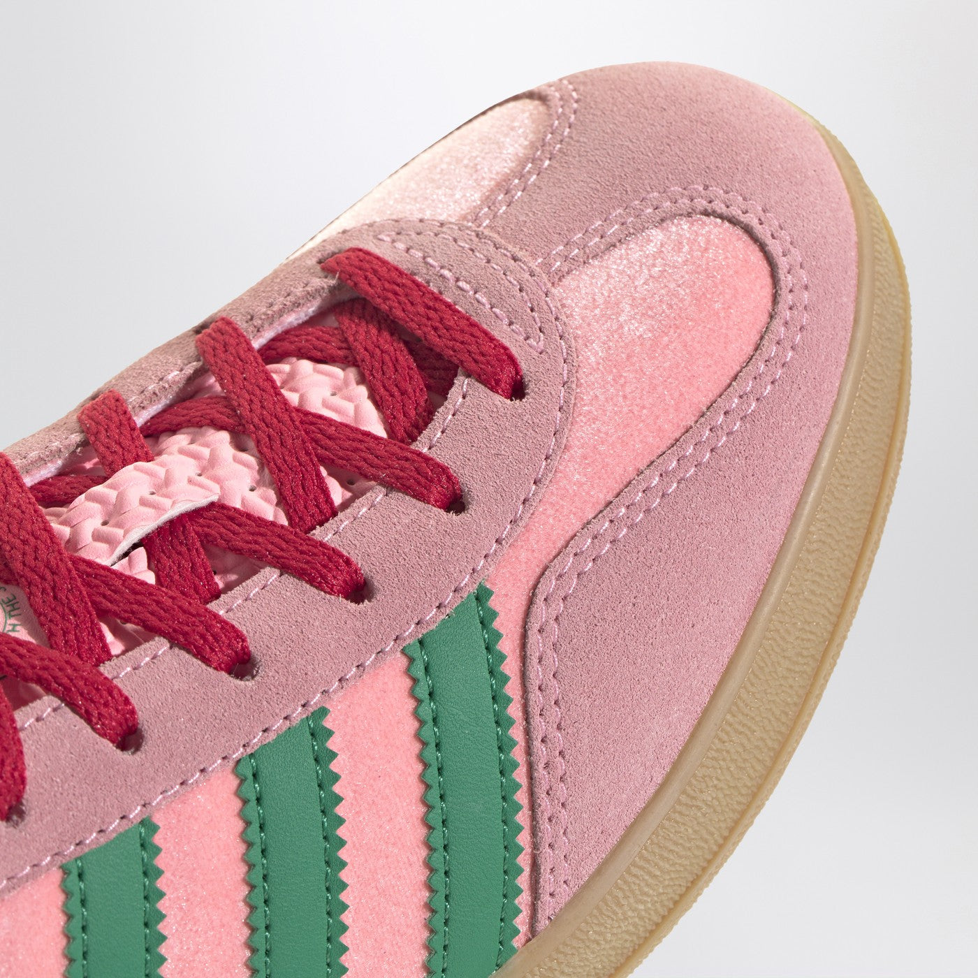 Gazelle Indoor Court Green/Glow Pink/Gum velvet Sneaker