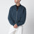 Blouson Aus Navyblauer Baumwolle Mit Vintage-Finish