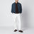 Blouson Aus Navyblauer Baumwolle Mit Vintage-Finish